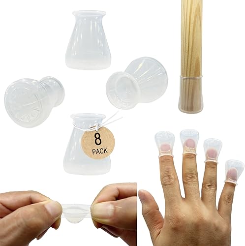 Protectores de suelo de silicona extra pequeños para patas de silla, para muebles de 0.5 a 1 pulgada, fundas antideslizantes para patas de silla,