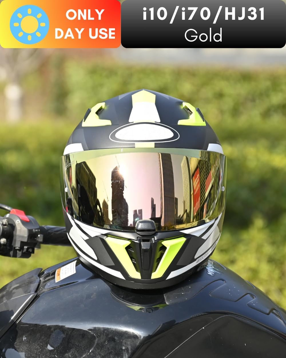 Replacement Motorcycle Helmet Shield for I10 I70 HJ-31 Helmet Visor Shield Anti-Scratch Wearproof Windproof Universal Helmet Accessories