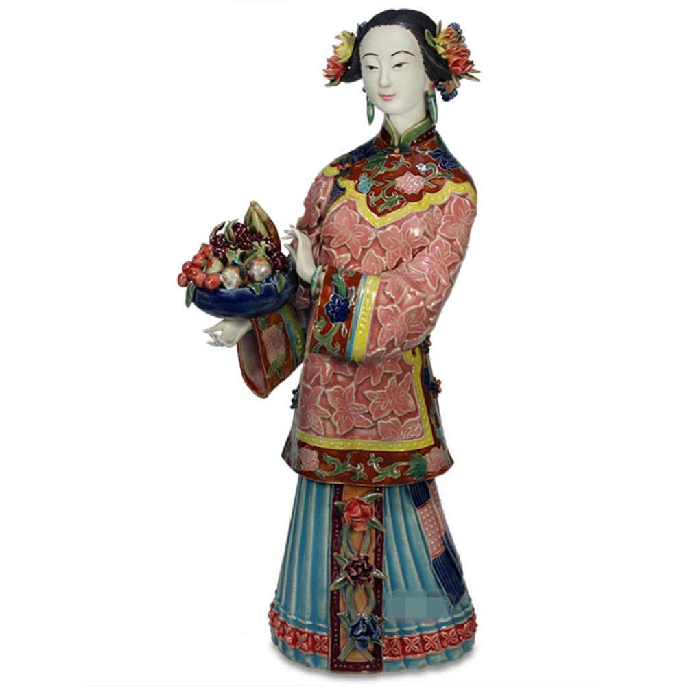 Statua rzeźba figurki na zewnątrz do ogrodu patio trawnik podwórko dekoracje ozdoby posągi i figurki ozdoby damskie porcelanowe lalki rzeźby dekoracja gabinetu biurko ceramika rzemiosło