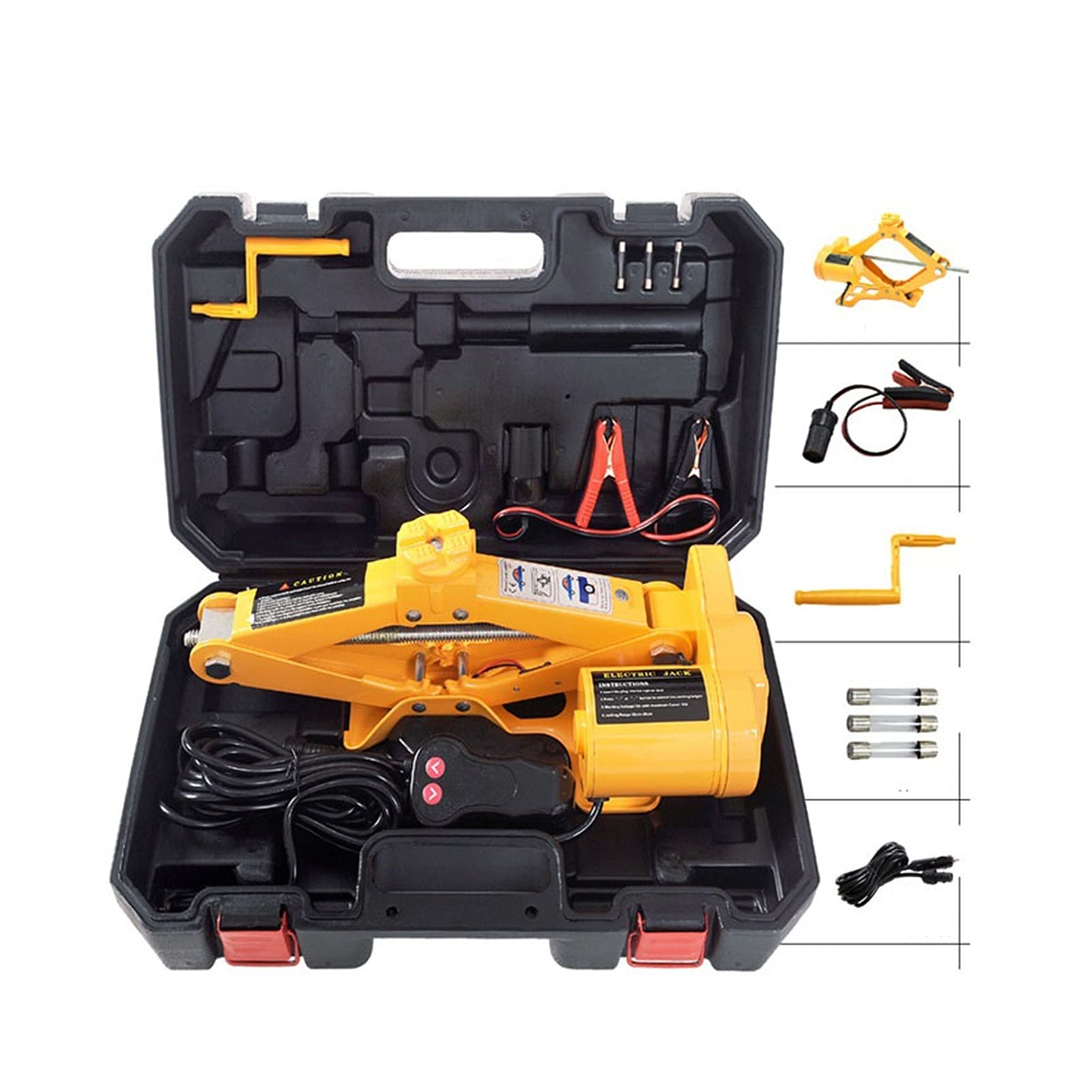Podnośnik przyczepy, 2T samochód elektryczny jack przenośny pojazd hydrauliczny zestaw narzędzi do naprawy i wymiany,Built Tough