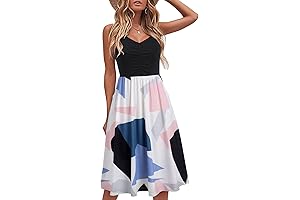 Women's Flowy Strappy Irregular Sundress
