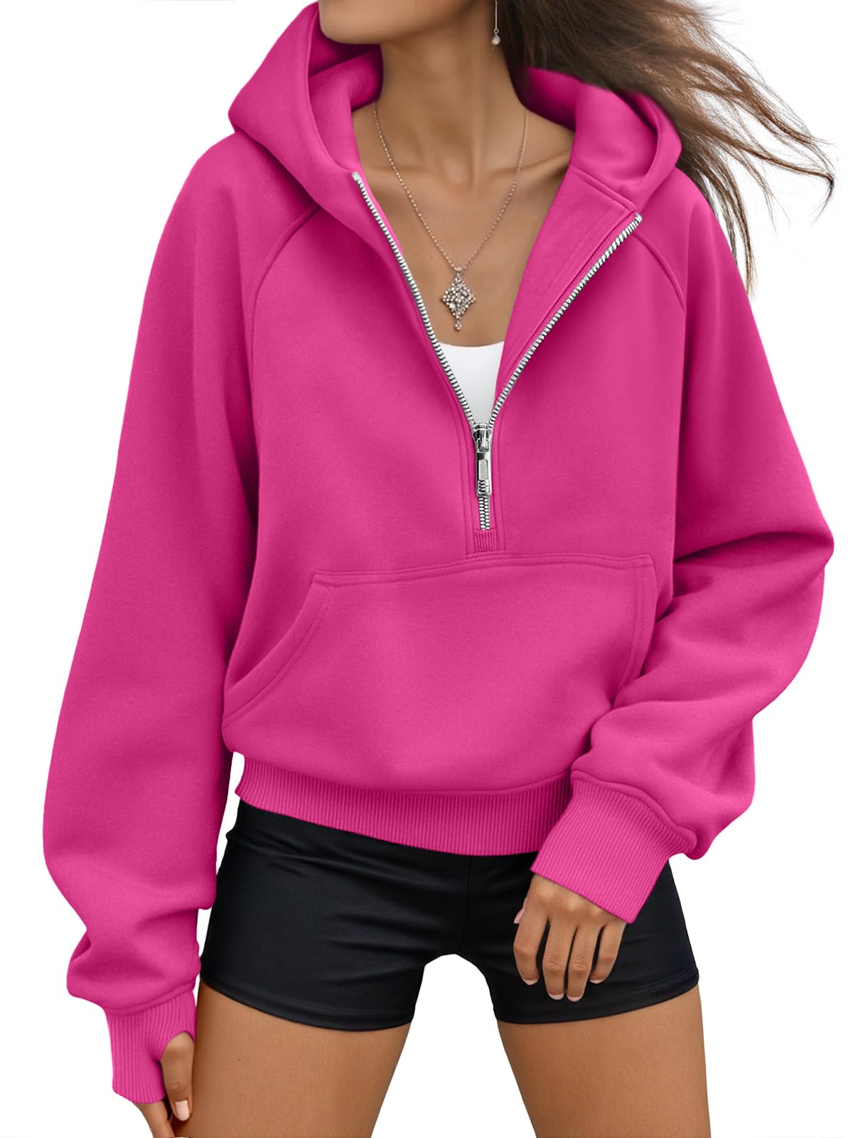 AUTOMET Womens Hoodies Fleece Fall Fashion Outfits Workout Sweatshirts Y2k Winter Zip Up Jackets Oversized Tops Clothes 2026