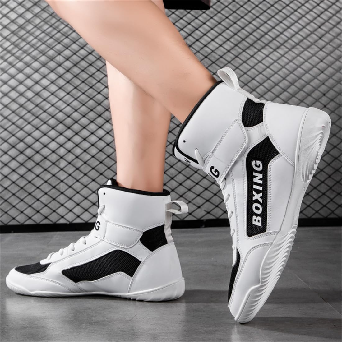 Unisex Wrestling Boxing Sneakers, Bodybuilding Giovanile Kickboxing Scarpe Fitness Leggero Cross-Trainer Sneakers per Uomo E Donna