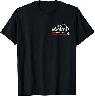 Retro Bentonville Arkansas Mountains T-Shirt