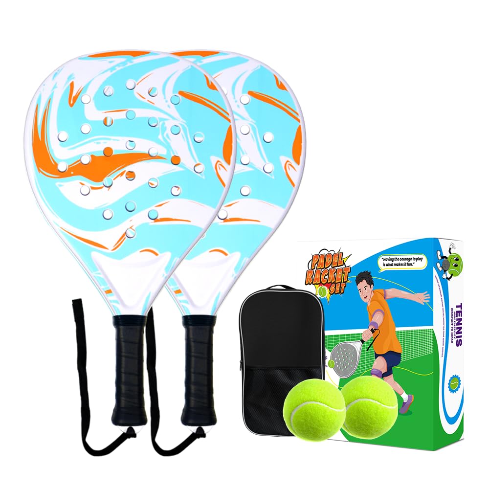 Jouryvue Padelracket 2er-Set mit ABS-Oberfläche und Eva-Schaumkern
