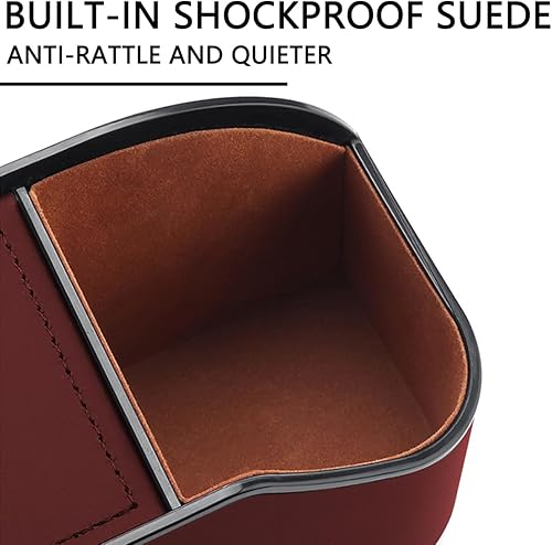 Miniatura 5 de AUCELI Organizador de respaldo de asiento de automóvil con portavasos y caja de pañuelos, caja de almacenamiento colgante para reposacabezas con