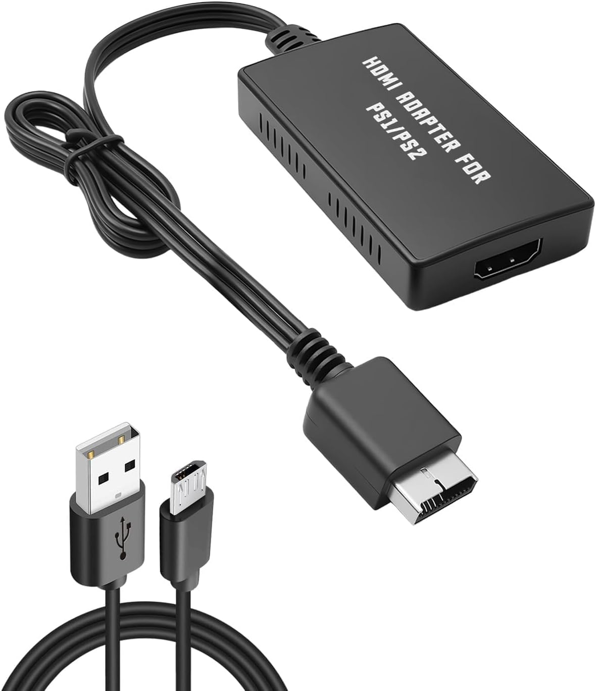 For PS2 To HDMI Adapter, Multifunctional Cable Adapter Converter, Interface Compatible for HDTV Cable Adapter for PS2, Adapter Video Converters Console Player Switch for TV Monitor Projector