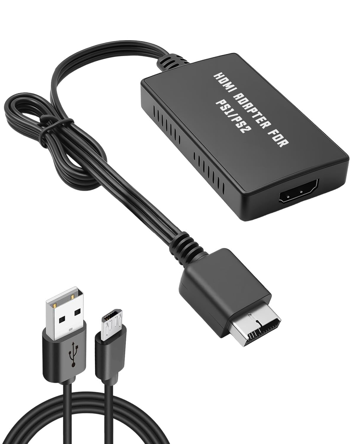 For PS2 To HDMI Adapter, Multifunctional Cable Adapter Converter, Interface Compatible for HDTV Cable Adapter for PS2, Adapter Video Converters Console Player Switch for TV Monitor Projector