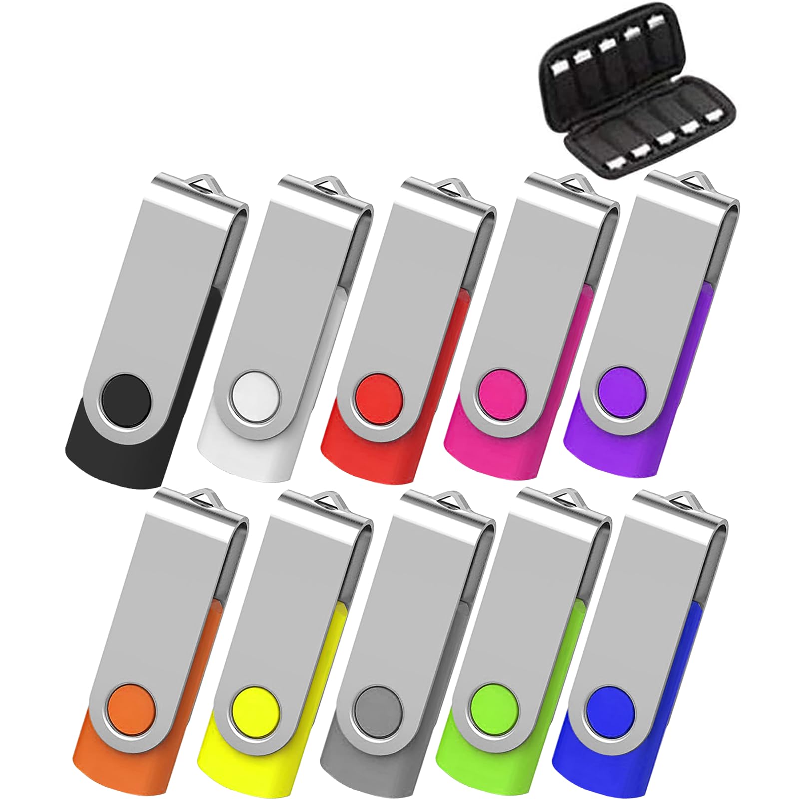 TEWENE - 5 pezzi Chiavetta di memoria Ruota, USB 2.0 ad alta velocità (32 GB, Confezione Da 10)