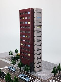 Z Scale Modern City Colorful Assembled high-Rise Building