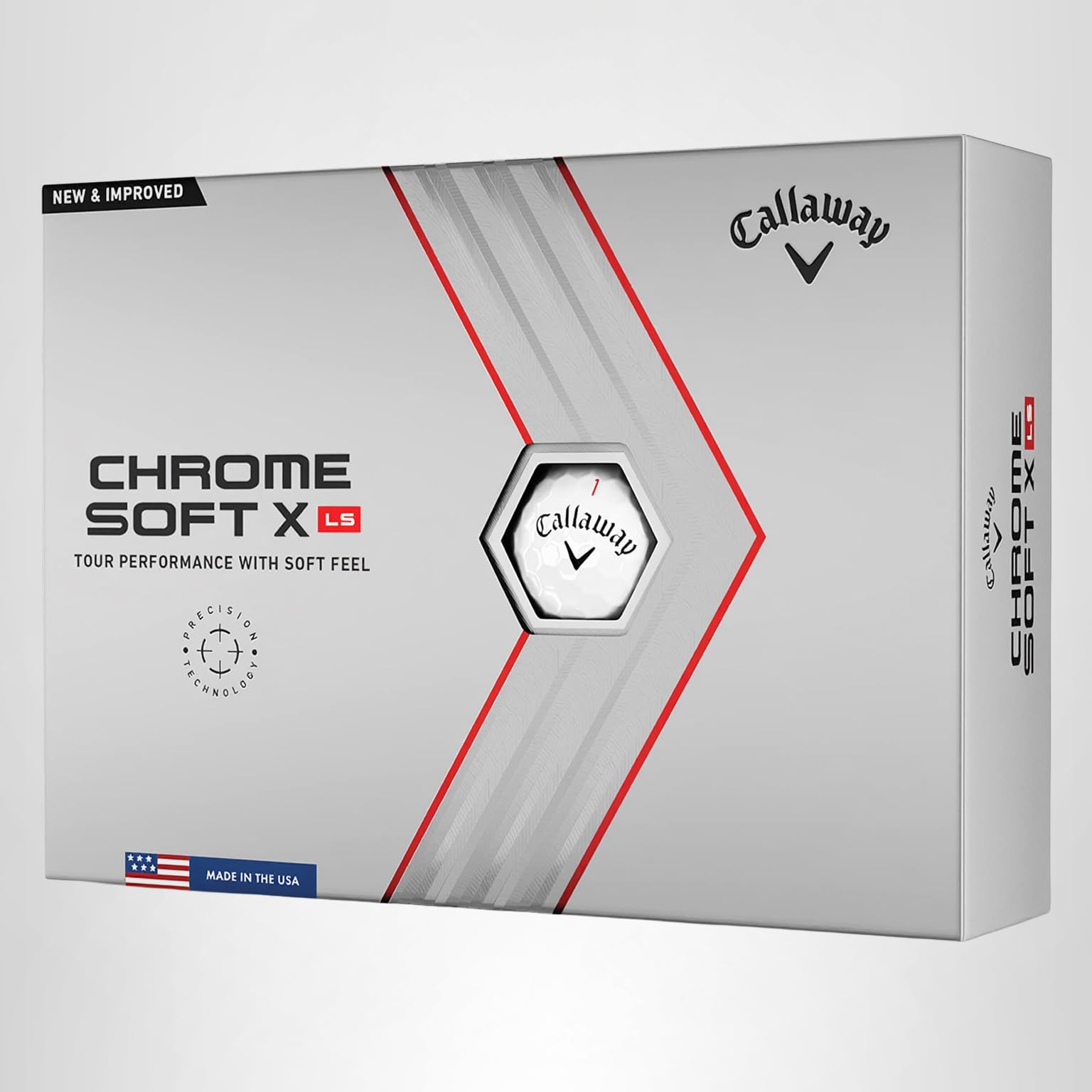 Amazon.com : Callaway 2022 Chrome Soft X LS Dozen Golf Balls White