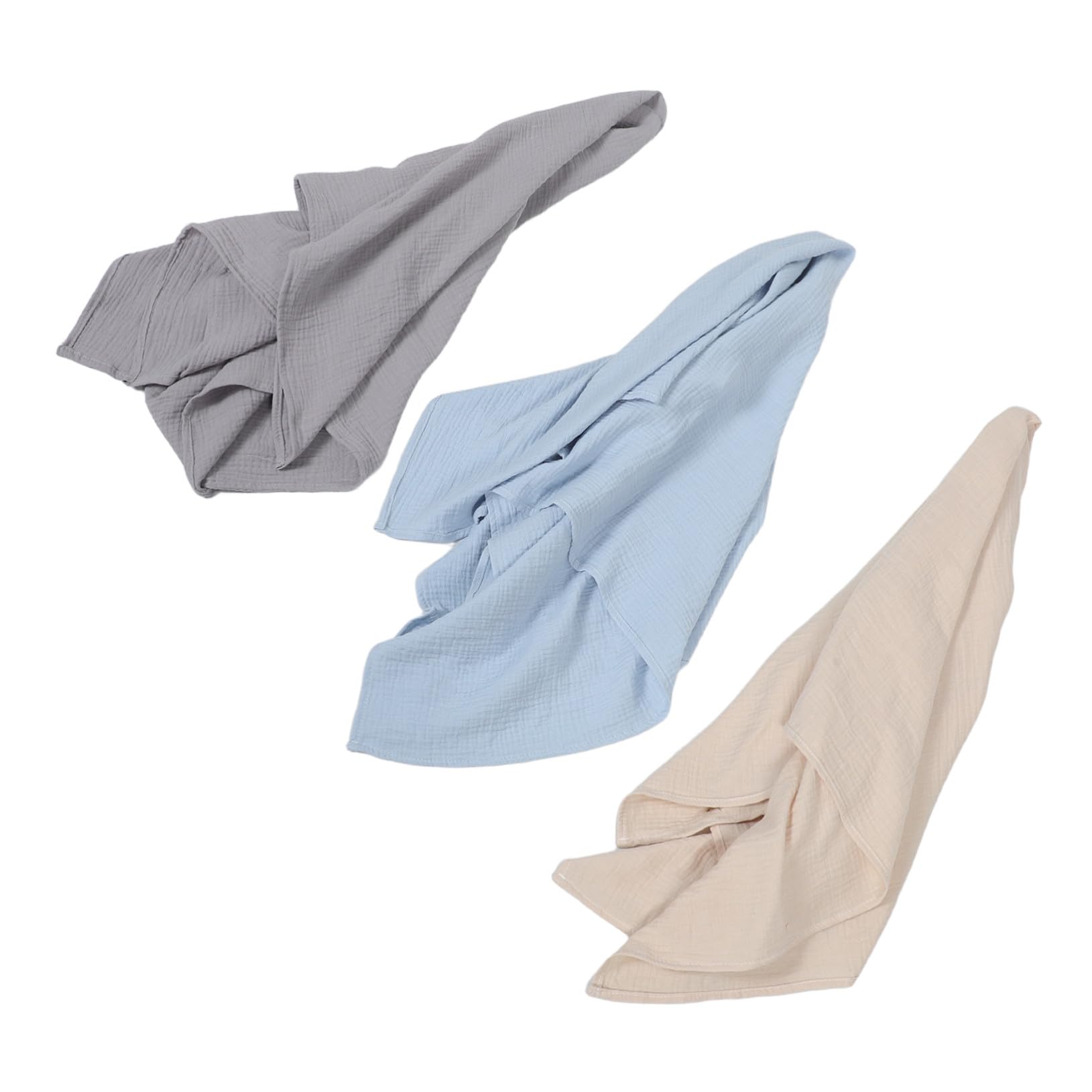 ibasenice 3piezas Manta Envolvente para Recién Nacidos Mantas Suaves De Muselina para Dormir Fular para Recién Nacido para Baño y Cuidado