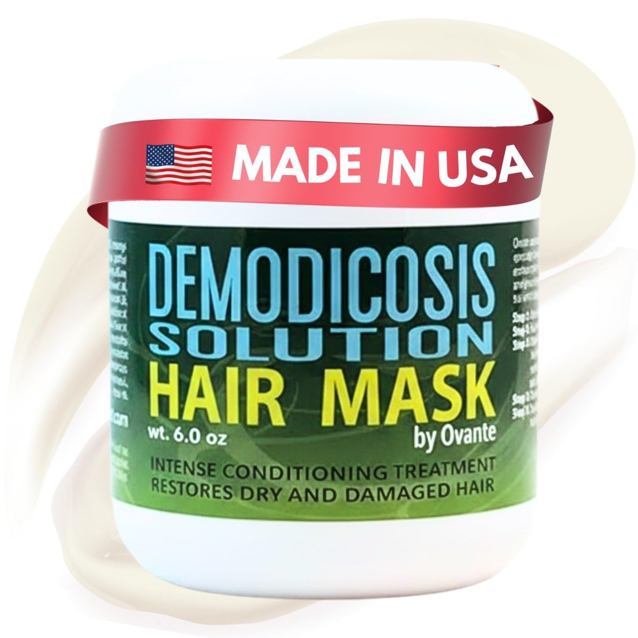 Demodex Mite Eliminating Hair and Scalp Repair Mask for Humans with Itchy, Demodex Prone Scalp, Dandruff, Hair Loss Associated with Human Demodicosis - 6.0 oz