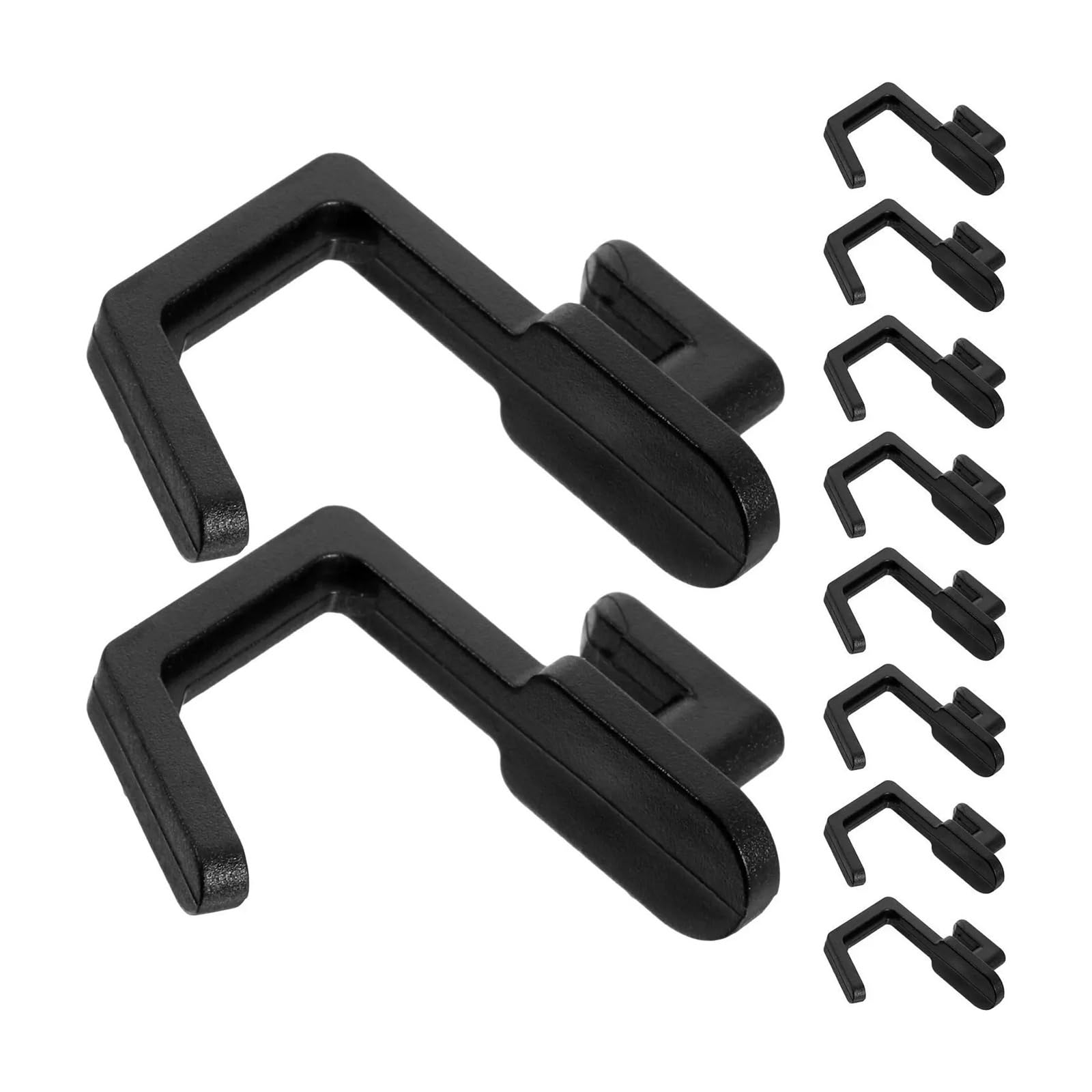 Mdsrfgn Black Shop Shelf Hooks 30Pcs Pegboard Hook Strong Plastic Garage Holder Utility Shelving Hooks Hangers For Tool Storage(Black)