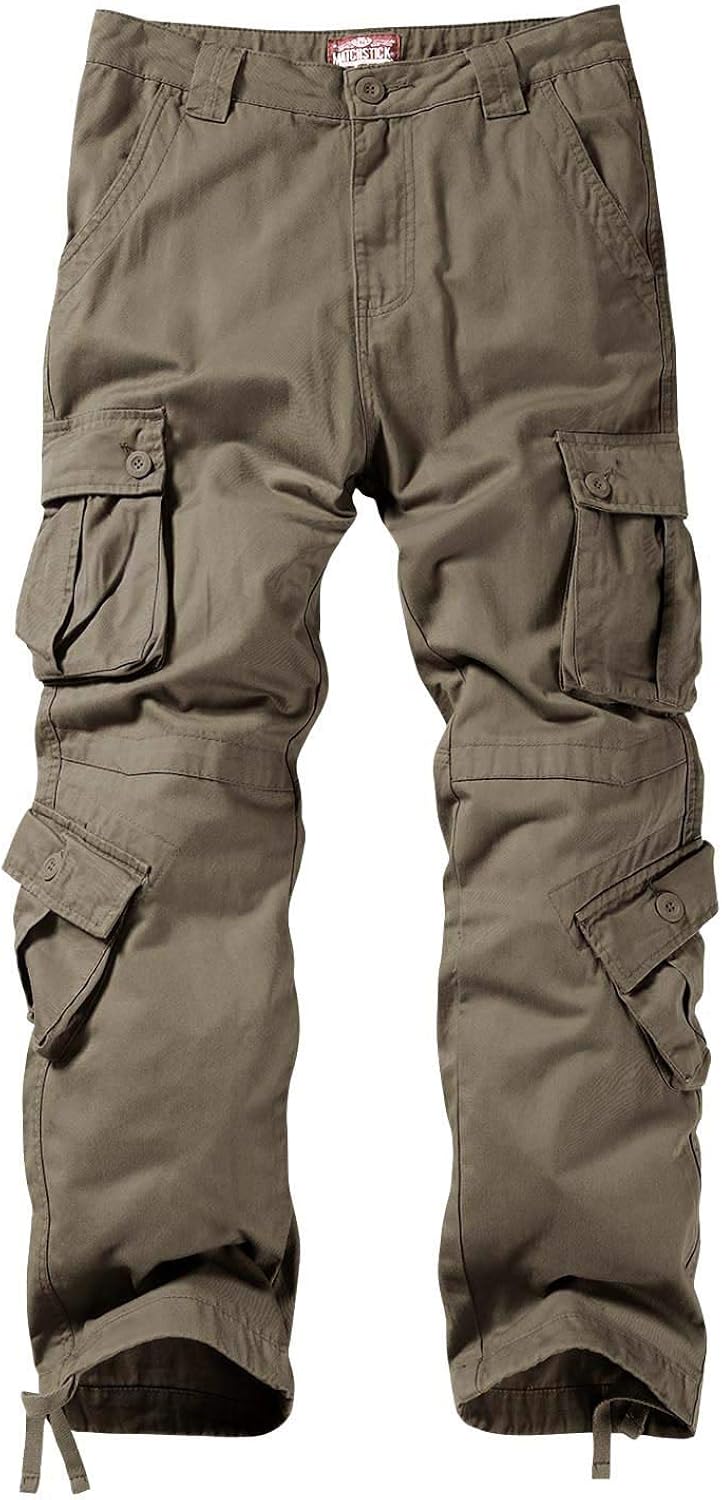 Match Men's Wild Cargo Pants 36 3358 Dark Khaki