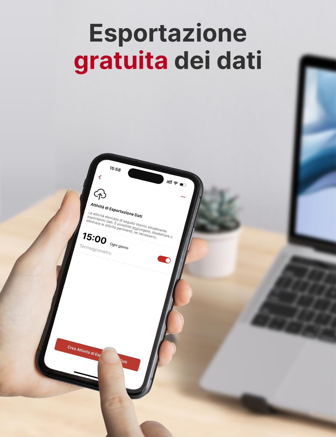 X-Sense Termometro Igrometro WLAN interno, richiede stazione base SBS50, monitoraggio temperatura e umidità via App, esportazione dati, 3 pezzi, STH51