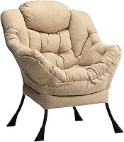 Vista 20 de HollyHOME - Silla perezosa con otomano plegable, sillón de ocio acentuado y cómodo, taburete plegable con reposapiés, sofá de ocio y silla