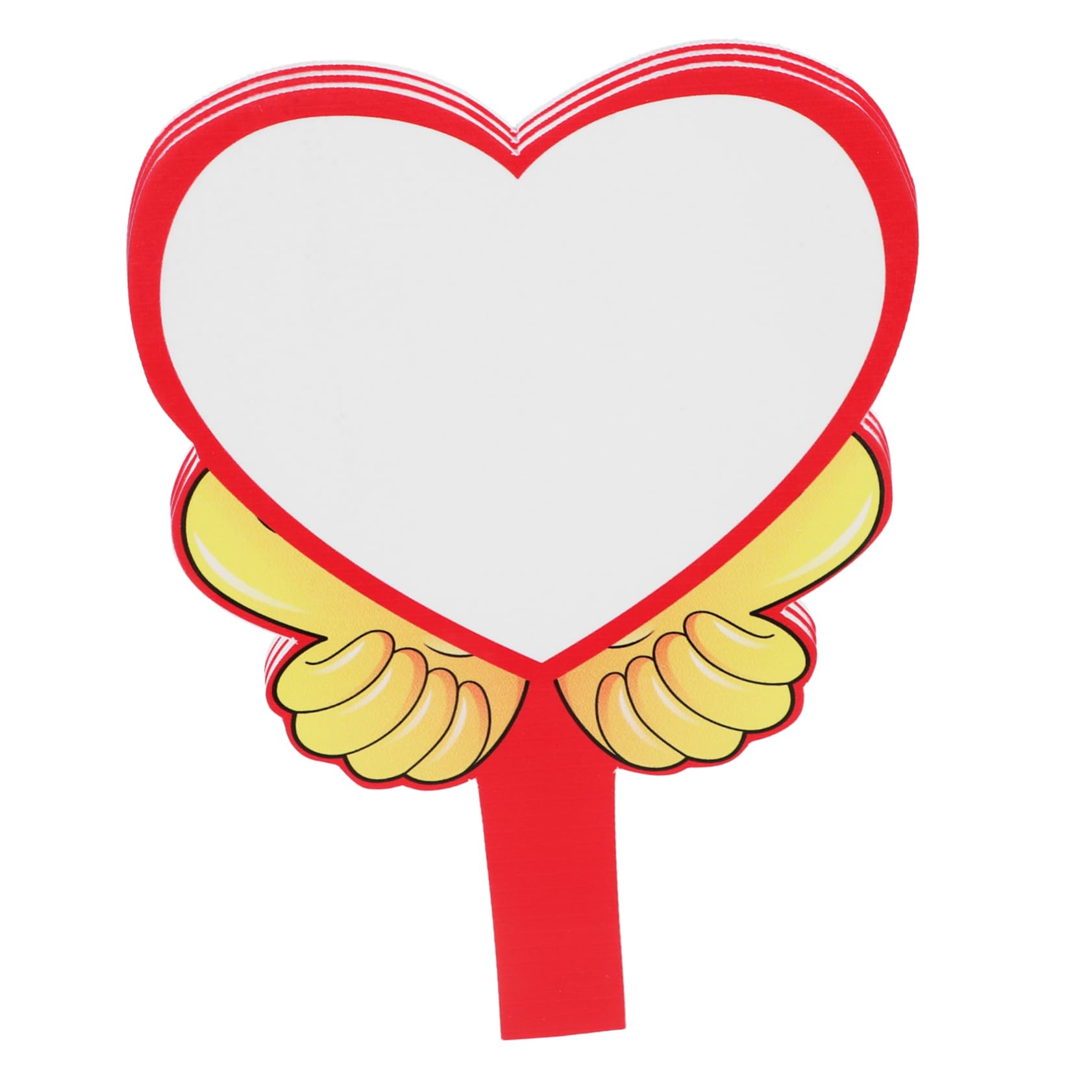 Abaodam Blank Handheld Scoreboards 3pcs Voting Boards Erasable Dry Erase Paddles