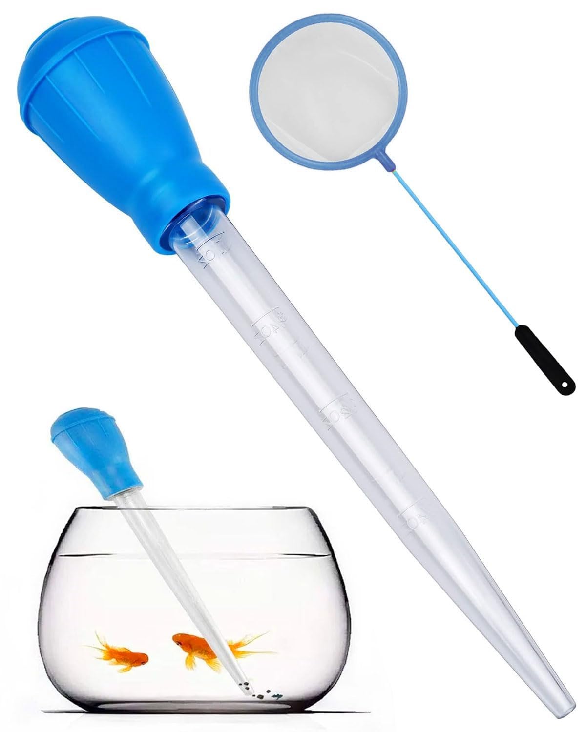 1 pièce Multifunction Pipette, propipette Capacity 30 ml, 28.5 cm, Pour Nourrir les poissons et les tortues, attraper les petits poissons et crevettes et nettoyer l'aquarium