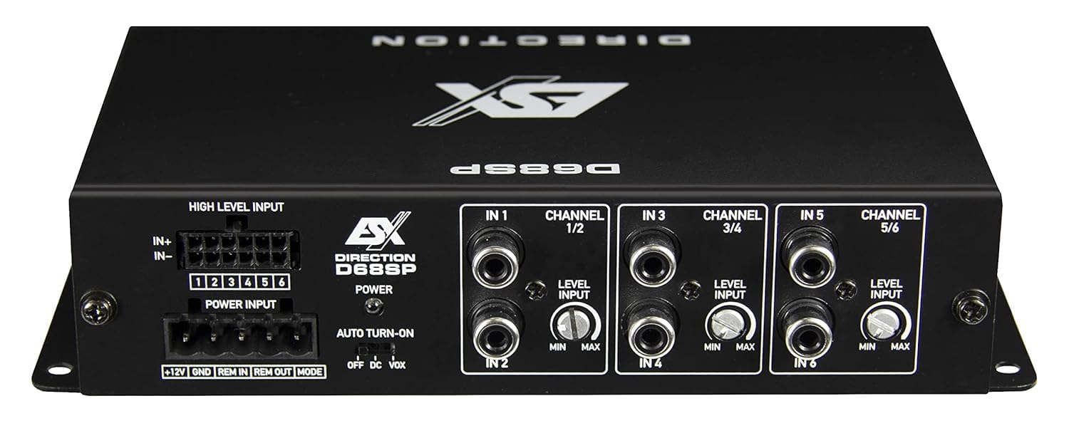 ESX D68SP Processeur numérique DSP 6 canaux avec sortie 8 canaux