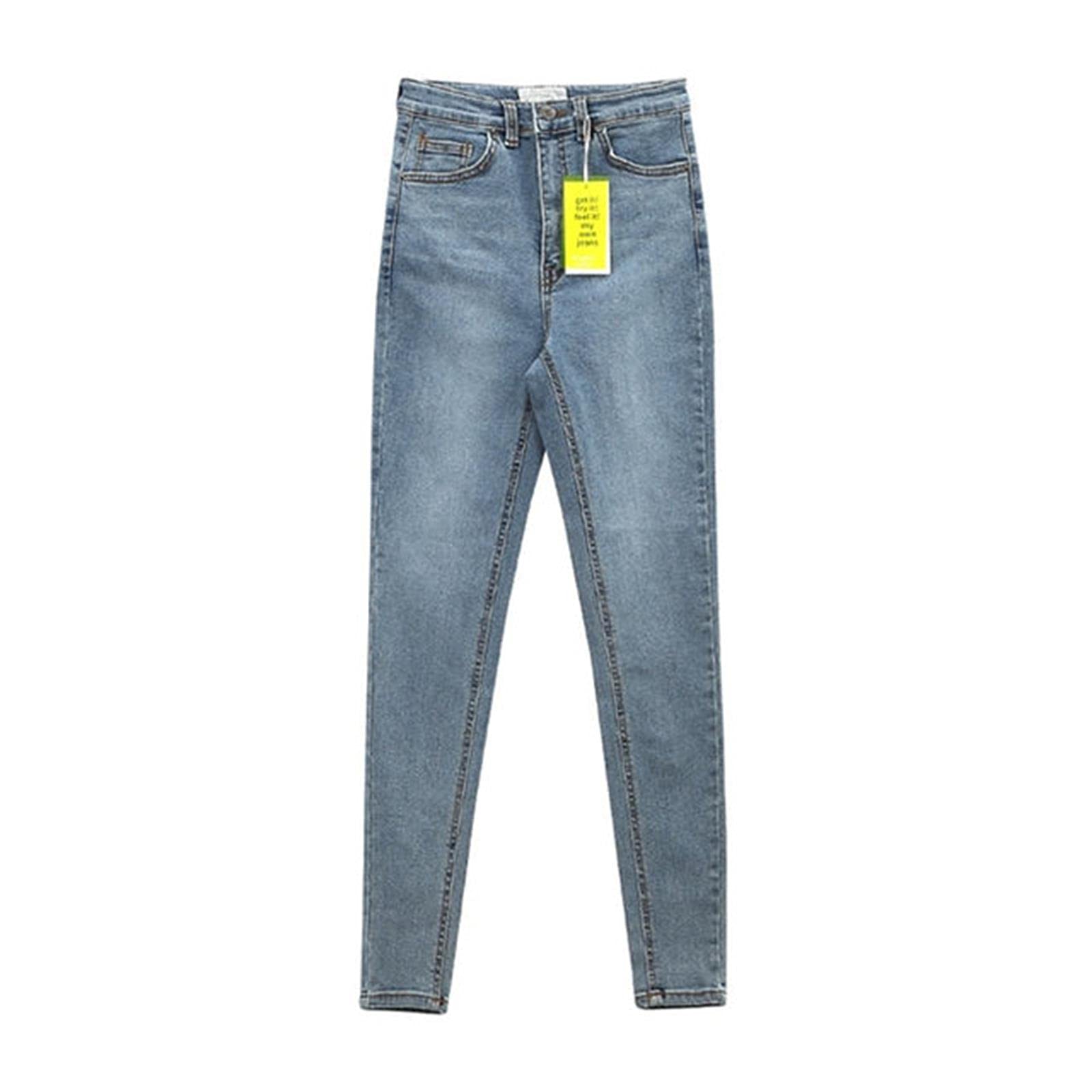 UKKO Jeans da Donna Pantaloni in Denim A Vita Alta Jeans da Donna A Vita Alta
