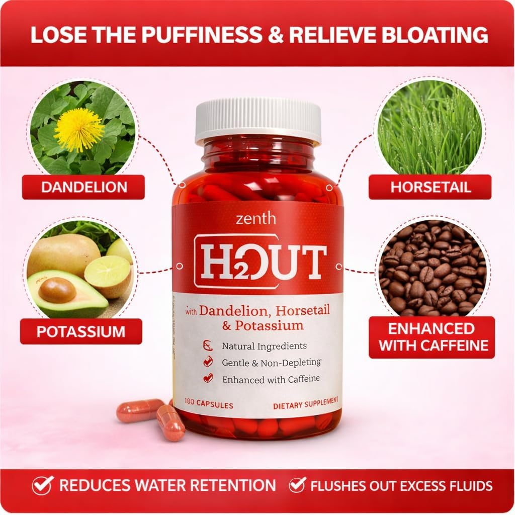 H2OUT for Swollen Leg, Feet and Ankles Relief - How Do These Water Pills for Swollen Legs and Feet Work? This Natural Diuretic Includes Proven for Water Retention: Electrolytes, Dandelion, & Caffeine