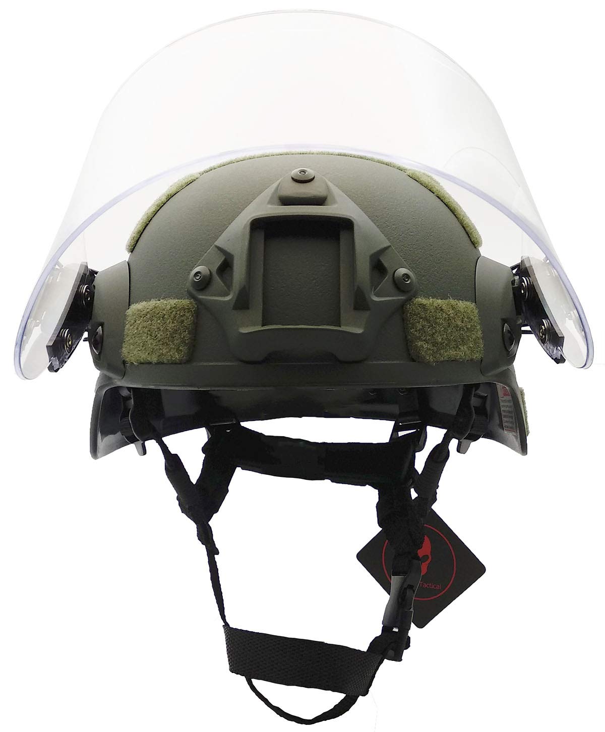 MICH 2000 Snelle Helm Met Clear Riot Vizier En Schuifbril - Verstelbaar 54-62 Cm