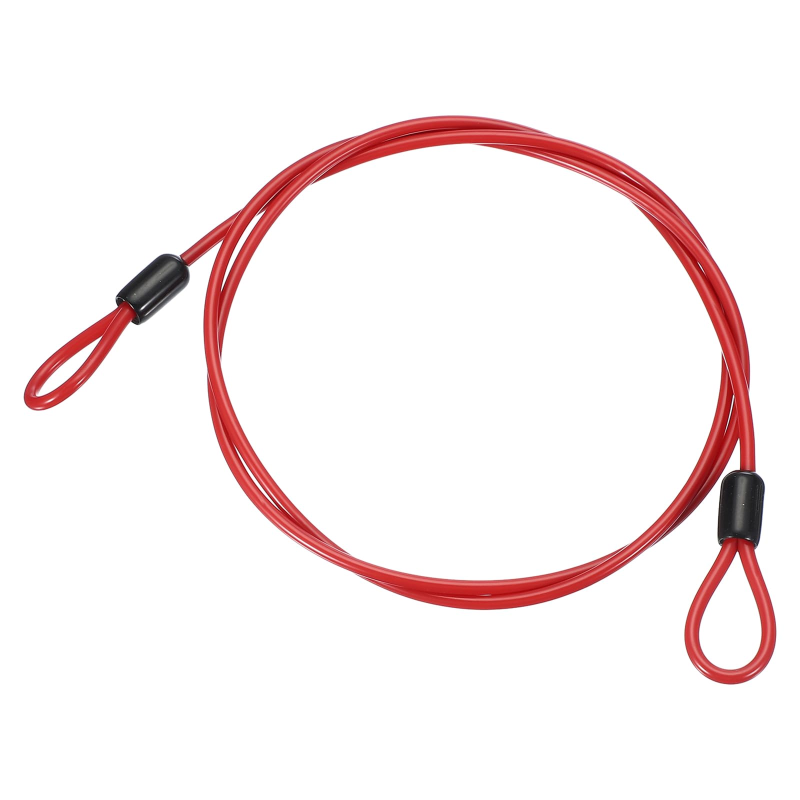 PATIKIL 3/16" Dia Vinyl Coated Stainless Steel Cable with Loops