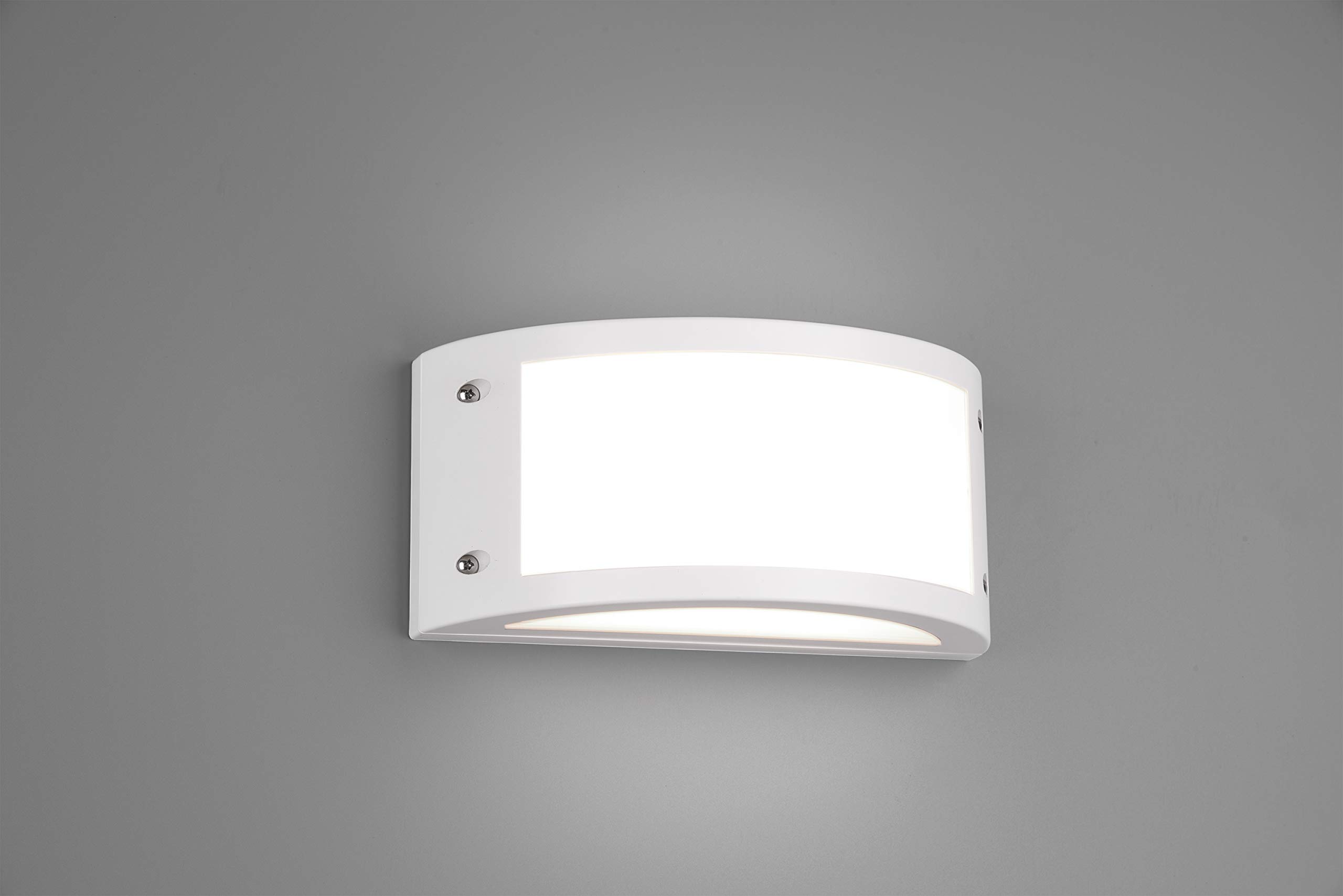 Reality Leuchten Kendal R22151131 Applique murale d'extérieur en plastique blanc avec LED 12 W