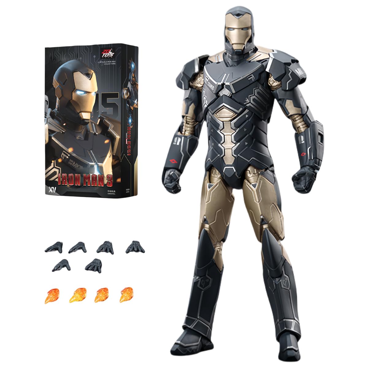 Amazon.co.jp: HiPlay 中動玩具 ZDTOYS 1/10 アイアンマン MK15