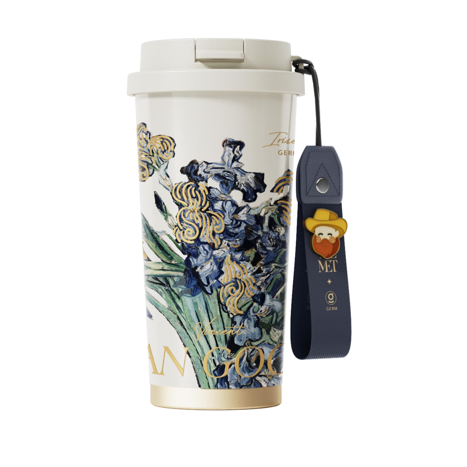 Amazon.co.jp: GERM 花アート系 タンブラー ｜500ml 真空断熱丨