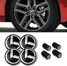 4PCS Wheel Center Caps & Valve Stems