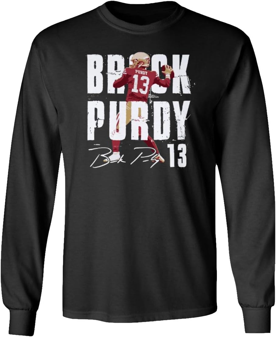 San Francisco Quarterback Football Player Purdy Long Sleeve T-Shirt