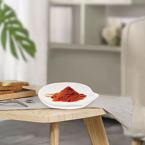 Miniatura 7 de BESPORTBLE Juego de 4 soportes para bolsas de té en forma de concha, posavasos de cerámica para bolsa de té usada, bonita bolsa de té, platillo,