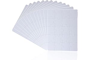 Customizable Creative Craft Puzzles: Blank Canvas for Unlimited Imagination