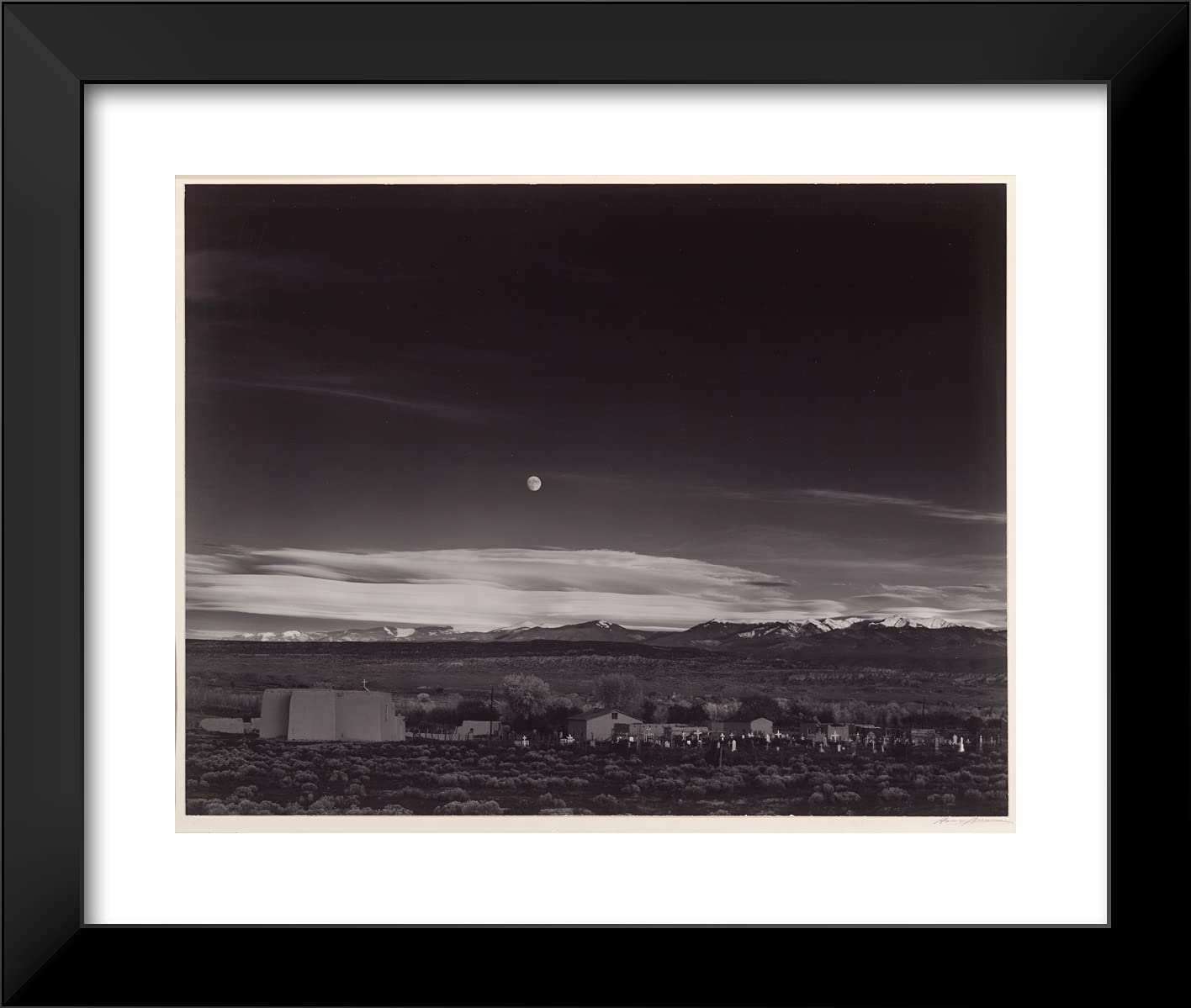 Amazon.com: ArtDirect Ansel Adams 23x20 Black Modern Framed Art