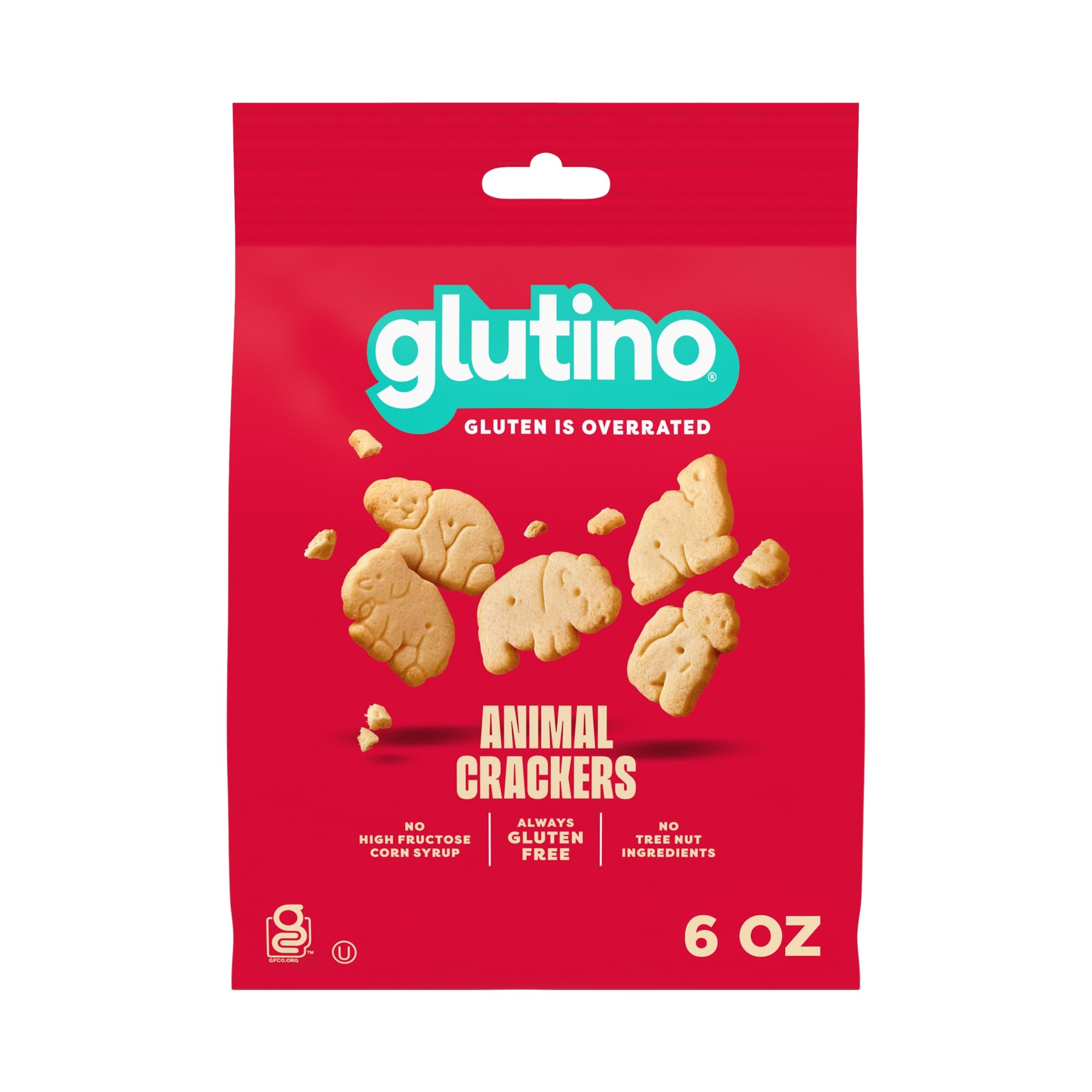 Glutino Gluten Free Animal Crackers, Crunchy and Sweet, Original Flavor, 6 oz