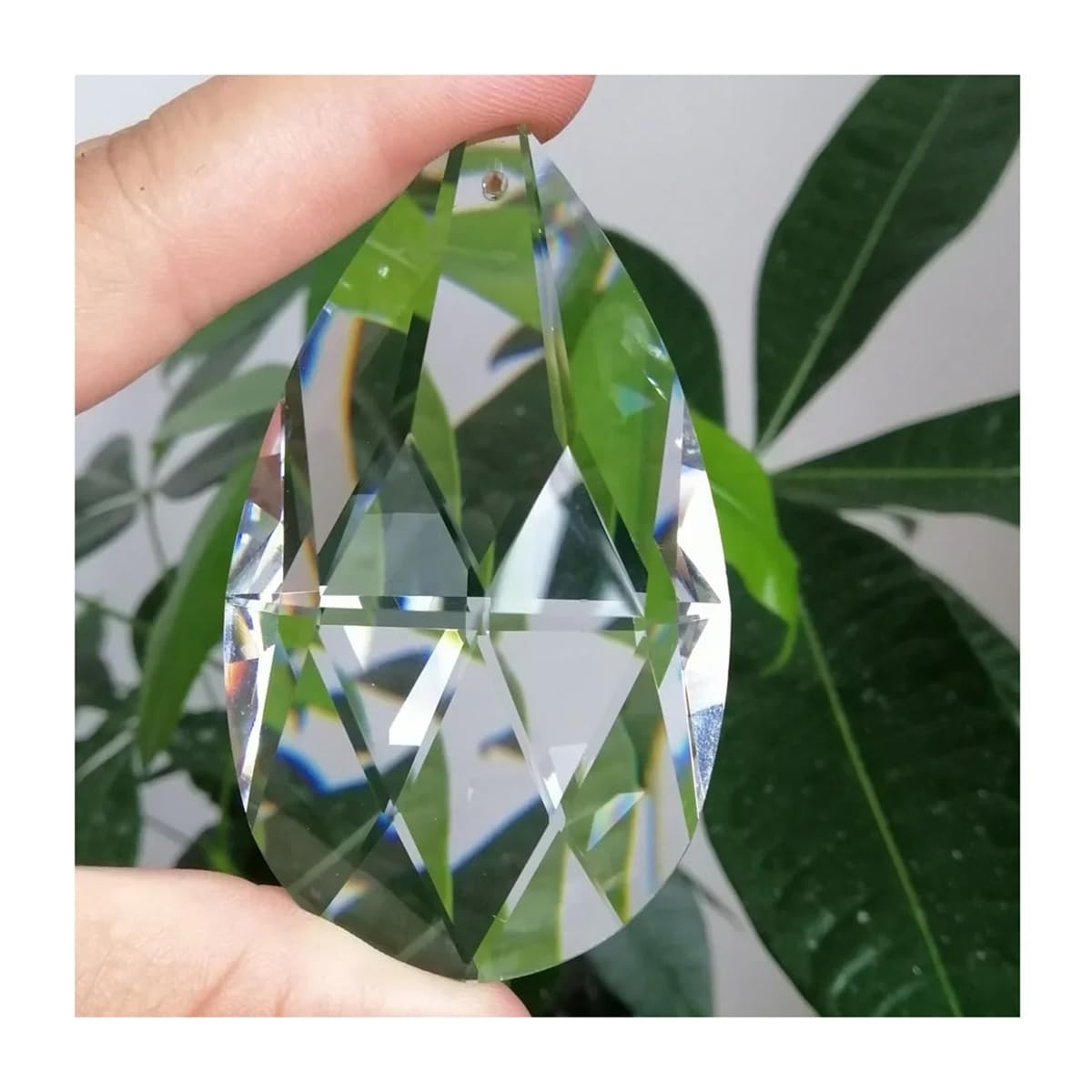 Crystal Chandelier Prism, Sun Catcher, 1PCS 76/89mm K9 Faceted Shaped Crystal Glass Prisms Pendant Part(89mm)