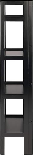 Miniatura 4 de Winsome Wood librero plegable de 4 niveles Madera Sólida Negro