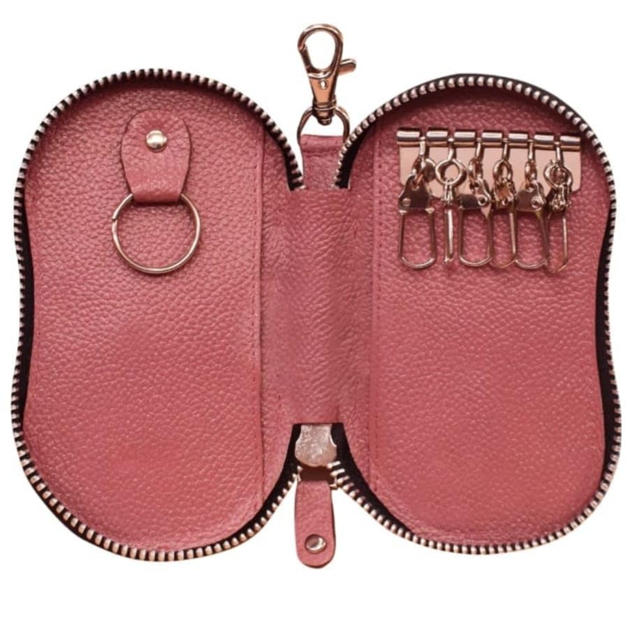 SIFA Genuine Leather Key Case Pouch | Key Holder for Men & Women (Set of 1,Sky)
