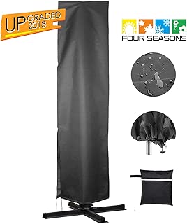 Umbrella Covers,Patio Outdoor Offset Umbrella Cover Waterproof Market Parasol Covers with Zipper for 9ft to 13ft Outdoor Umbrellas Large - coolthings.us