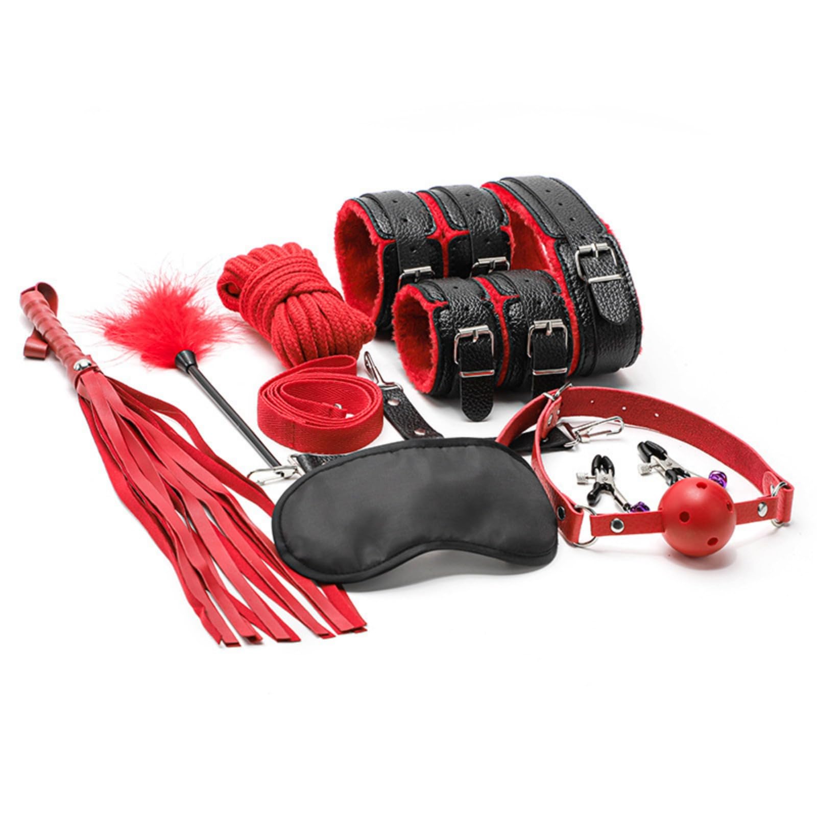 jiashuss Adult Sex Toys SM Torture Instruments Plush Ten Piece Slave Girl  Femdom Toy Leather Whip Collar Bondage Bondage Set Perfect for Beginners :  Amazon.ca: Health & Personal Care