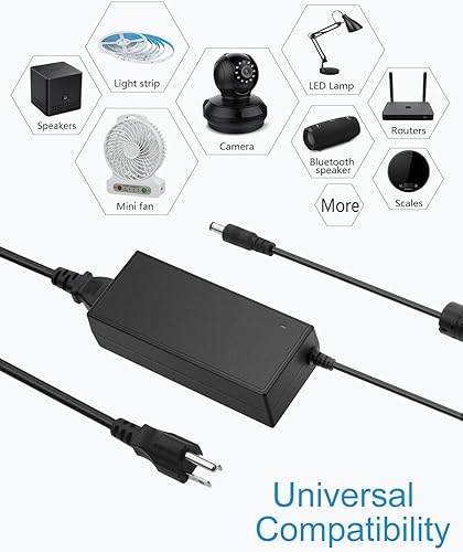 Miniatura 6 de ALITOVE Adaptador de fuente de alimentación de 24V 6A Convertidor 100-240V AC a DC 24 Volt 144W 6Amp 5A 4A Transformador con enchufe de 5.5x2.5mm