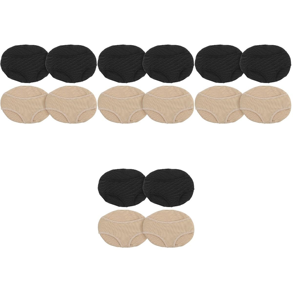 MAGICLULU 8 Paare Vorderfußpolster Vorfußpolster Hohe Fersenpolstereinsätze Fußpolster Für High Heels Absatzpolstereinsätze Damen Mittelfußpolster Für Männer Mann Zubehör Atmungsaktiv