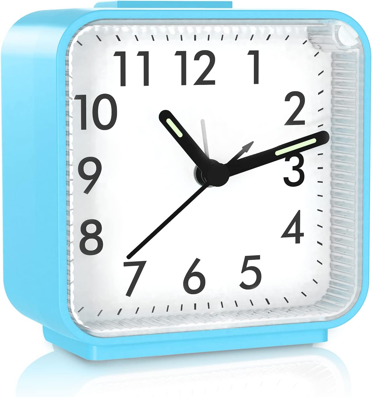 ORIA Silent Alarm Clock, No Ticking Battery Operated Bedside Clocks