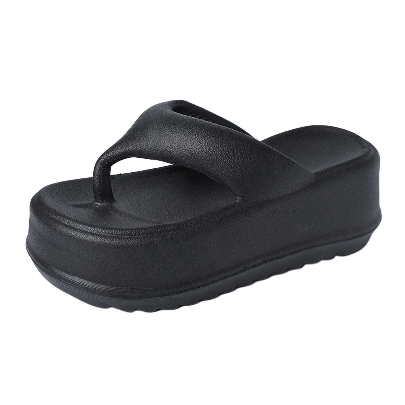 Women Platform Flip Flops Wear Resistant Girls Sandals for Travel 36 To 37-image-26
