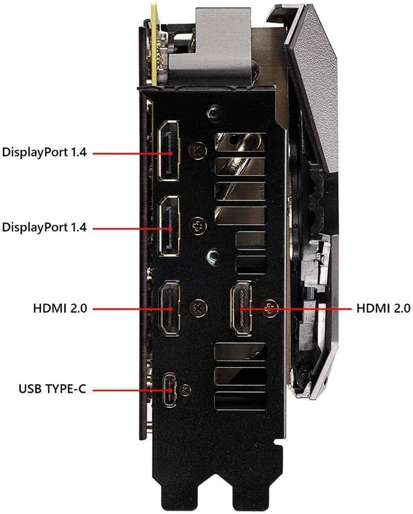 ASUS GeForce RTX 2080 O8G ROG STRIX OC Edition GDDR6 HDMI DP 1.4 Type-C graphics card (ROG-STRIX-RTX2080-O8G-GAMING)