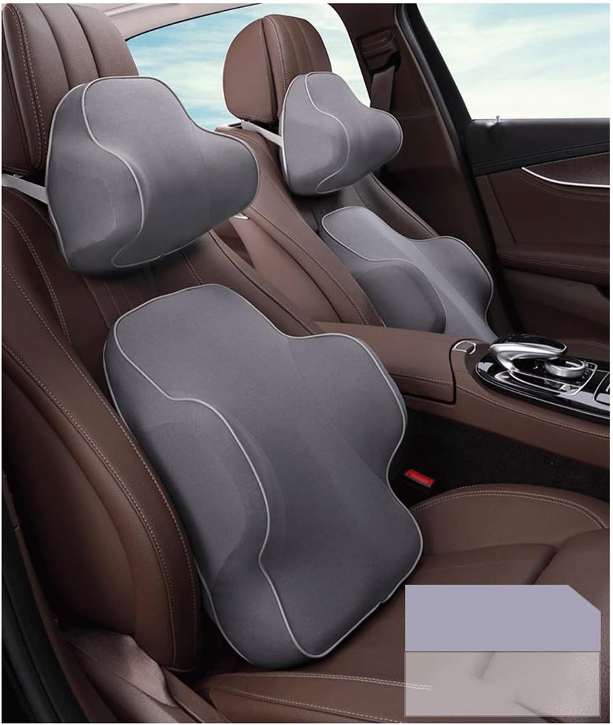 Lumbar Pillow seat Cover to be Friendly and Comfortable Cushion car headrest car Lumbar Lumbar Pillow car seat Cushion(A)