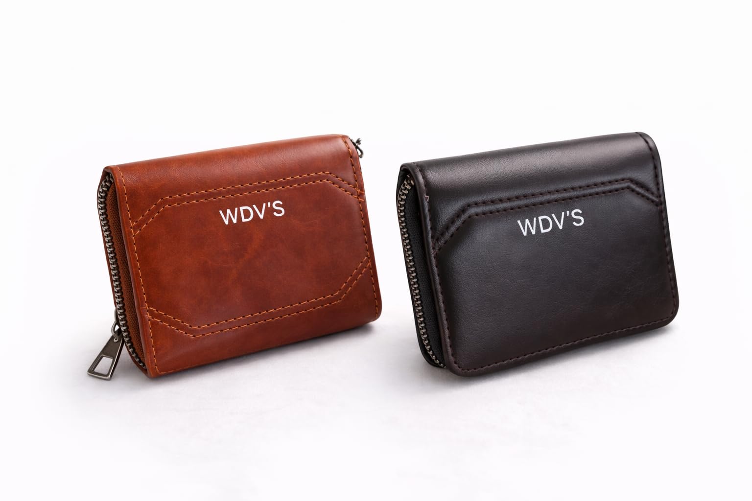 Card Holder Wallet for Women, Zip Around Accordion Style, Multiple Card Slots | Pack of 1 Black OR Brown Any Random Color-image-46