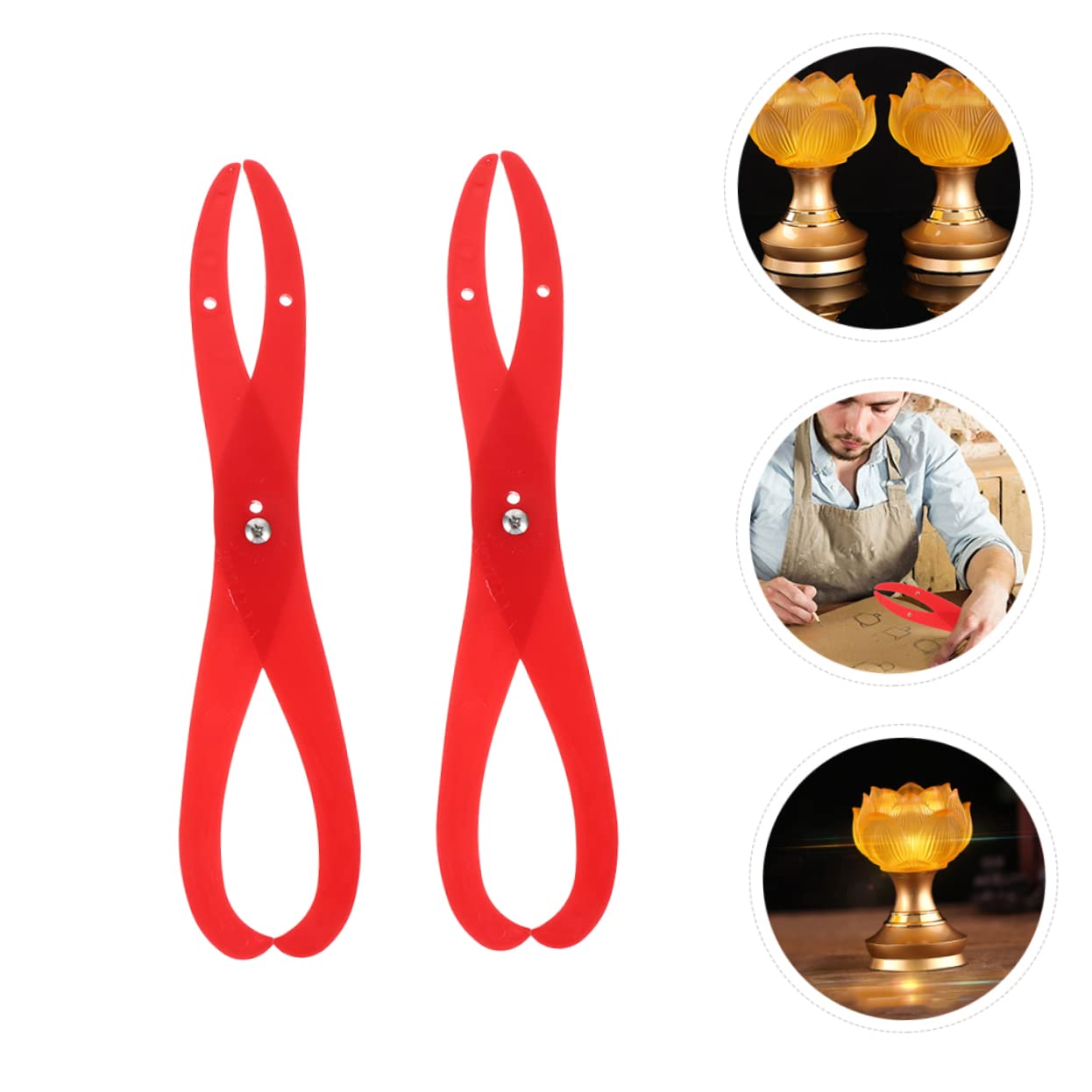 jojofuny 3 Set Strumento per Argilla per Misurare E Utensili Pratici per Scultura E Terracotta per Creazioni Pasta Modellabile 2 Pezzi*3